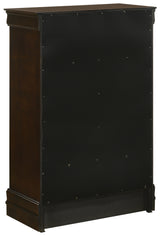 Louis Philippe Cappuccino 5-Piece Eastern King Bedroom Set