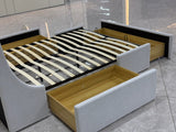 Sleek Multi-Drawer Bed