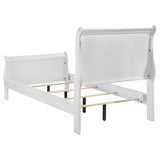 Louis Philippe White 5-Piece Twin Bedroom Set