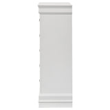 Louis Philippe 5-drawer Bedroom Chest White