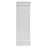 Louis Philippe 5-drawer Bedroom Chest White