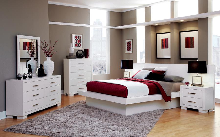 4-Piece Minimalistic Platform Bedroom Set Queen