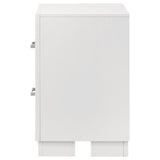 Jessica 2-Drawer Nightstand White