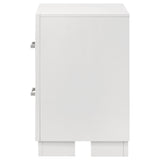 Jessica 2-Drawer Nightstand White