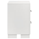 Jessica 2-Drawer Nightstand White