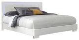 Felicity Queen Panel Bed With Led Lighting Glossy White