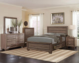 Kauffman Eastern King Storage Bed Washed Taupe