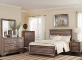 Kauffman Washed Taupe Panel Bedroom Set