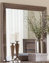 Kauffman Washed Taupe Panel Storage Bedroom Set