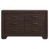 Kauffman 6-Drawer Dresser Dark Cocoa