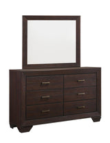 Kauffman 6-Drawer Dresser Dark Cocoa