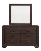 Kauffman 6-Drawer Dresser Dark Cocoa