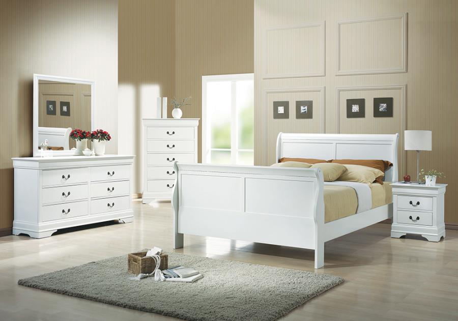 4-Piece Philippe Bedroom Set With Sleigh Headboard