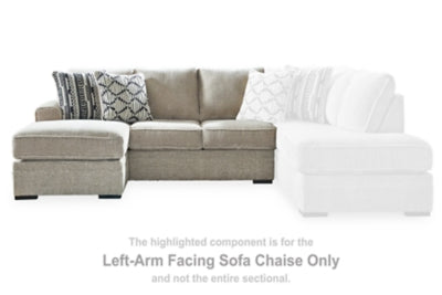 Calnita Sisal Left-Arm Facing Sofa Chaise