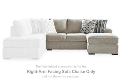 Calnita Sisal Right-Arm Facing Sofa Chaise