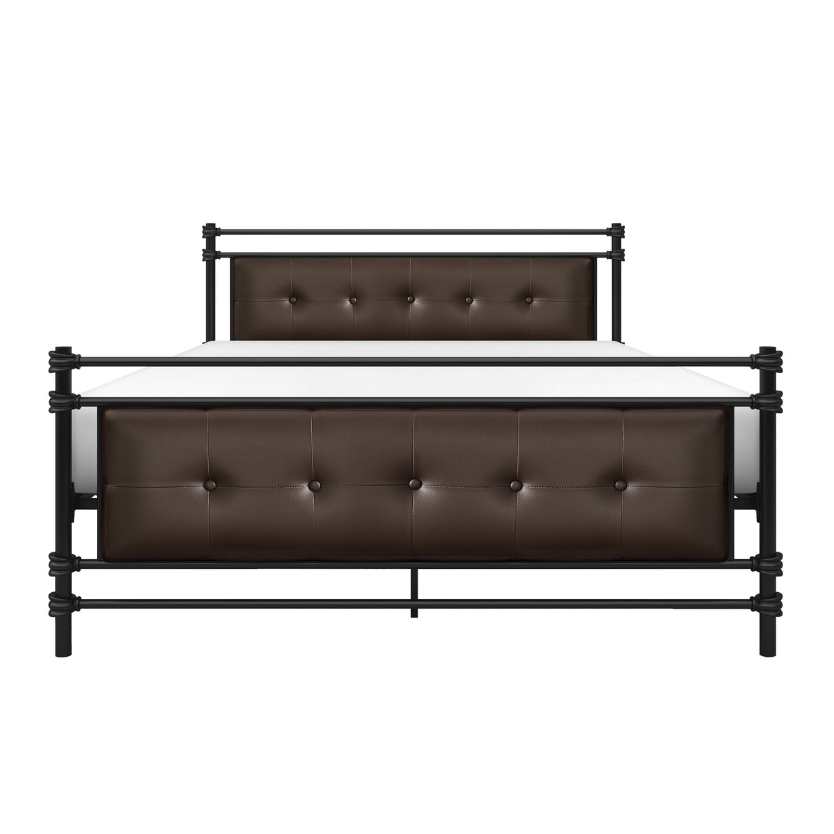 Jayla Brown Full Metal Platform Bed