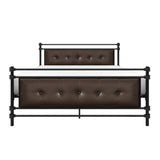 Jayla Brown Full Metal Platform Bed