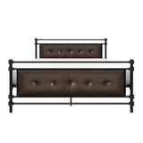 Jayla Brown Full Metal Platform Bed