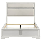 Miranda White 55-Inch Upholstered Full Panel Bed