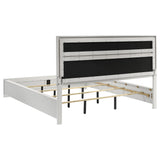 Miranda White 55-Inch Upholstered California King Panel Bed