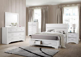 Miranda California King 2-Drawer Storage Bed White