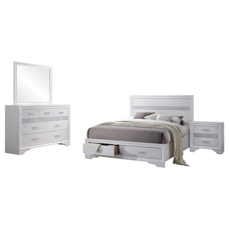 Miranda White 4-Piece Queen Bedroom Set