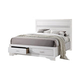 Miranda Queen 2-Drawer Storage Bed White