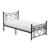 Morris Black Twin Metal Platform Bed