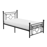 Morris Black Twin Metal Platform Bed