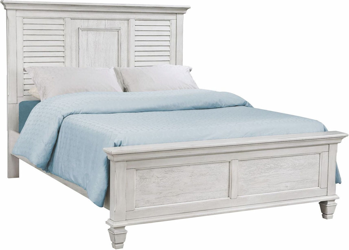 Liza Antique White Panel Bedroom Set