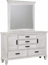 Liza Antique White Panel Bedroom Set