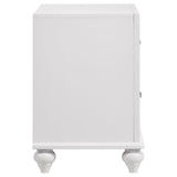 Barzini 2-Drawer Nightstand White