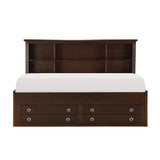 Meghan Espresso Full Lounge Storage Bed