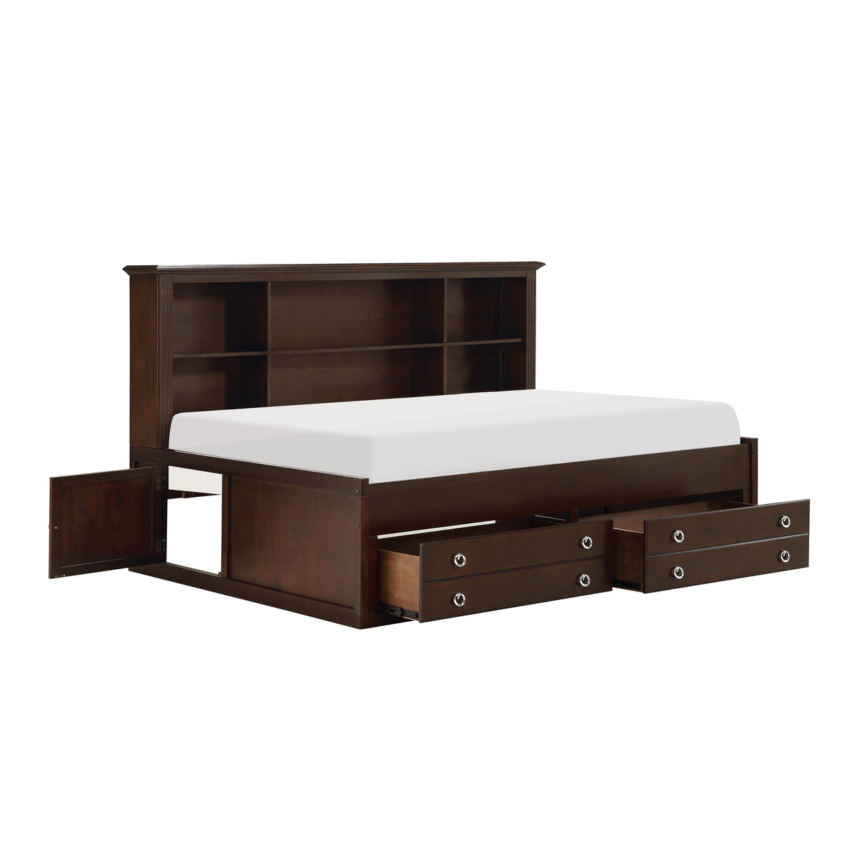 Meghan Espresso Full Lounge Storage Bed