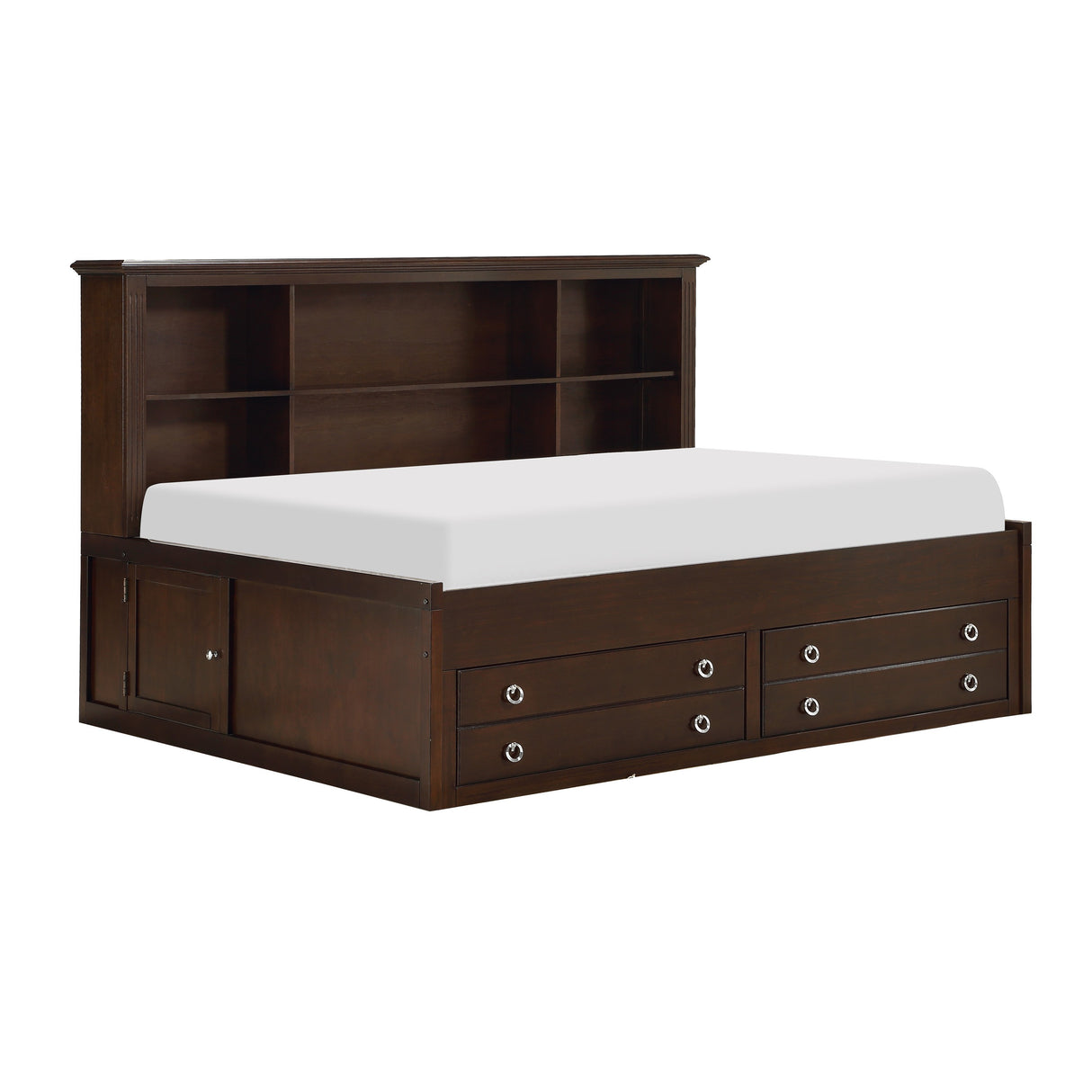 Meghan Espresso Full Lounge Storage Bed