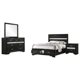 Miranda Black 4-Piece Full Bedroom Set