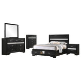 Miranda Black 5-Piece Full Bedroom Set