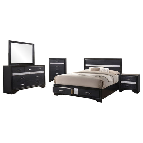 Miranda Black 5-Piece Queen Bedroom Set
