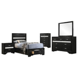 Miranda Black 5-Piece Twin Bedroom Set