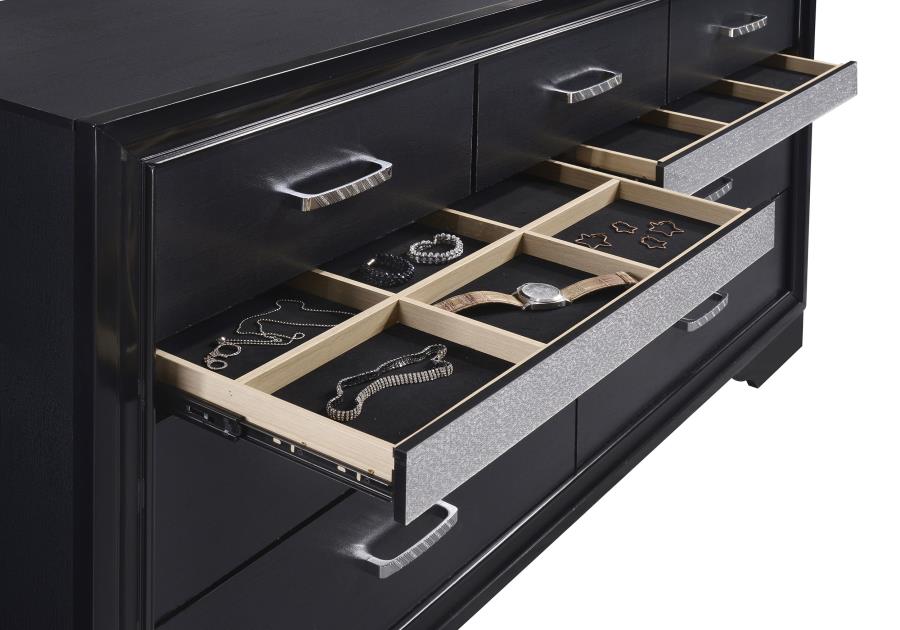 Miranda Black 5-Piece Twin Bedroom Set