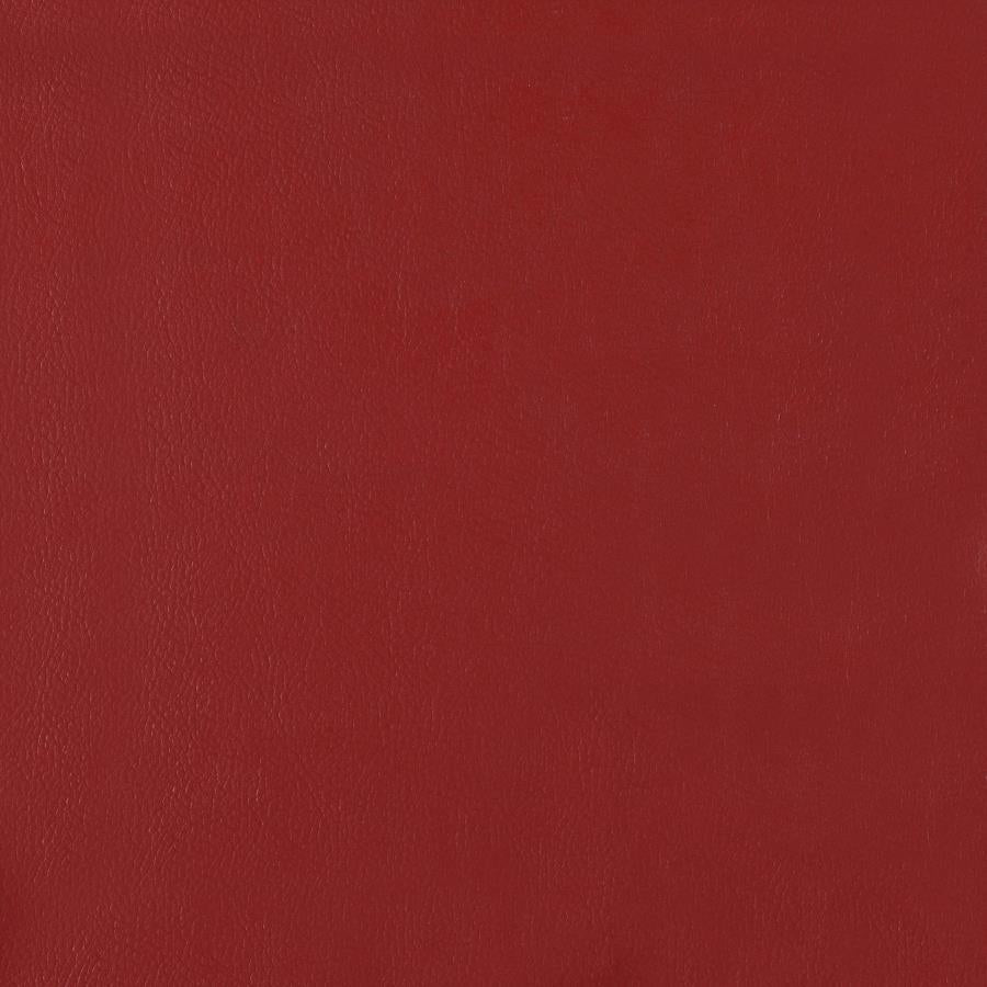 Retro White 5-Piece Oval Dining Table Set And Red