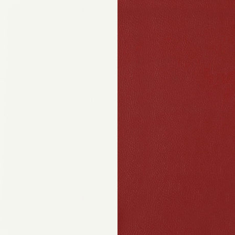 Retro White 5-Piece Oval Dining Table Set And Red