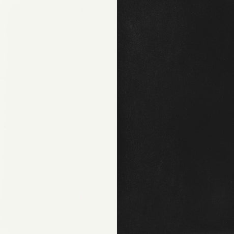 Retro White 5-Piece Oval Dining Table Set And Black