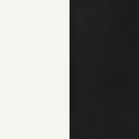 Retro White 5-Piece Oval Dining Table Set And Black