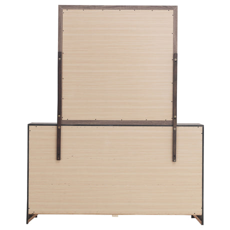 Brantford Barrel Oak 6-Drawer Dresser With Mirror