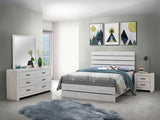Brantford Coastal White 4-Piece Eastern King Bedroom Set