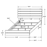 Brantford Coastal White 4-Piece Eastern King Bedroom Set
