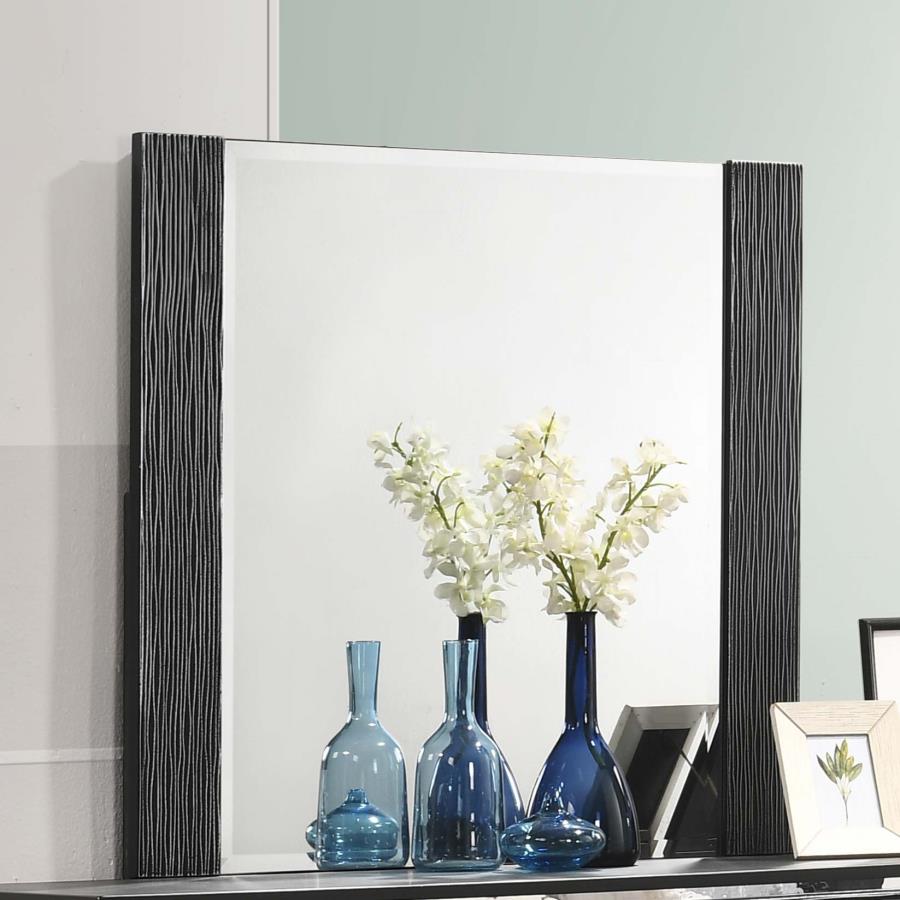 Blacktoft Rectangle Dresser Mirror Black