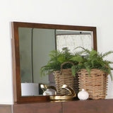 Genevieve Rectangular Dresser Mirror Dark Brown