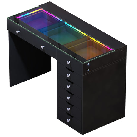Diana Vanity Desk Pro- 8 Storage Drawers